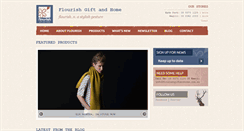 Desktop Screenshot of flourishgiftandhome.com.au